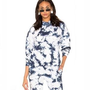 LPA Oversized Tie Dye Hooded Sweatshirt Loungewear Cozy Comfy Women's XXS